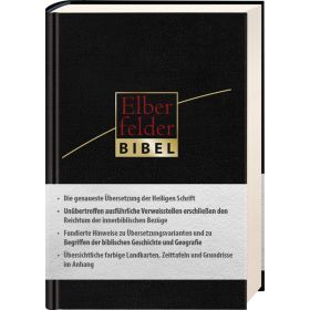 Elberfelder Bibel - Taschenausgabe, ital. Kunstleder schwarz
