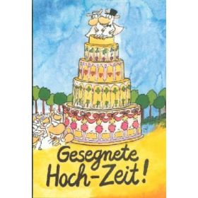 Doppelkarte Gesegnete Hoch-Zeit!